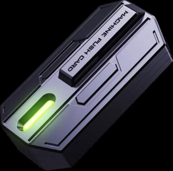 EDC Pulse Push Coin Fidget Toy | Metal Mechanical Slider | Black Tech Stress Relief Gadget