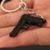Combat Master Series Mini Gun Model | 9 cm Alloy Metal Weapon Keychain | Collectible Replica Toy