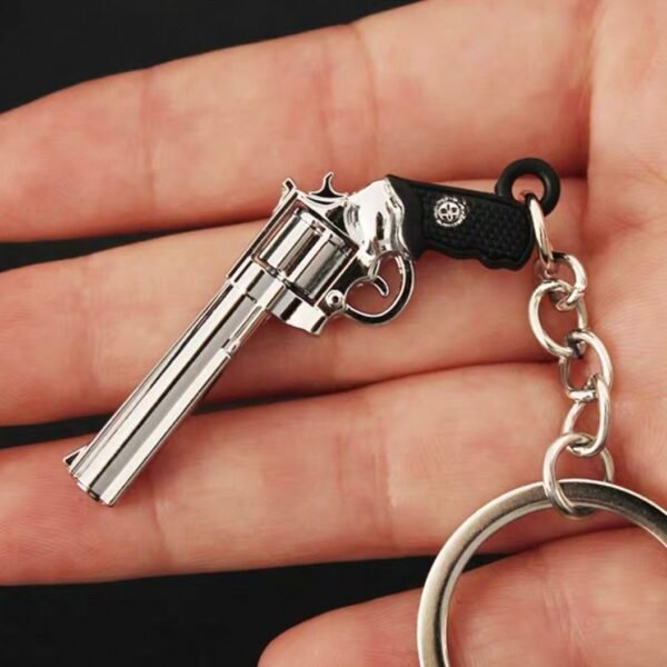 Combat Master Series Mini Gun Model | 9 cm Alloy Metal Weapon Keychain | Collectible Replica Toy