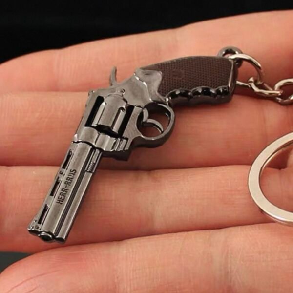 Combat Master Series Mini Gun Model | 9 cm Alloy Metal Weapon Keychain | Collectible Replica Toy