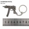 Combat Master Series Mini Gun Model | 9 cm Alloy Metal Weapon Keychain | Collectible Replica Toy
