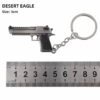 Combat Master Series Mini Gun Model | 9 cm Alloy Metal Weapon Keychain | Collectible Replica Toy