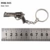 Combat Master Series Mini Gun Model | 9 cm Alloy Metal Weapon Keychain | Collectible Replica Toy