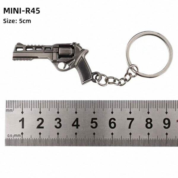 Combat Master Series Mini Gun Model | 9 cm Alloy Metal Weapon Keychain | Collectible Replica Toy