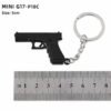 Combat Master Series Mini Gun Model | 9 cm Alloy Metal Weapon Keychain | Collectible Replica Toy