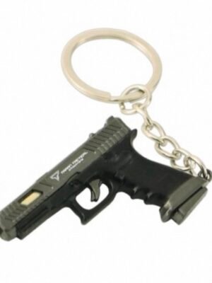 Combat Master Series Mini Gun Model | 9 cm Alloy Metal Weapon Keychain | Collectible Replica Toy
