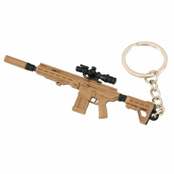 Call of Duty Series Mini Gun Model | 9 cm Alloy Metal Weapon Keychain | Collectible Replica Toy