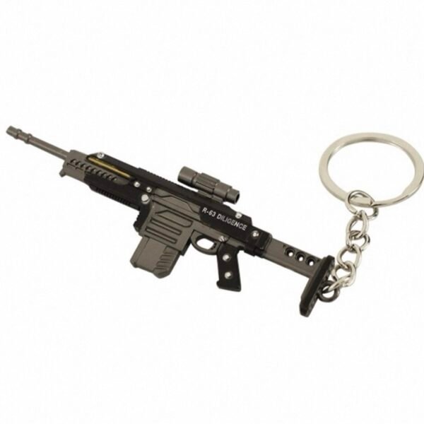 Helldivers 2 Series Mini Gun Model | 9 cm Alloy Metal Weapon Keychain | Collectible Replica Toy