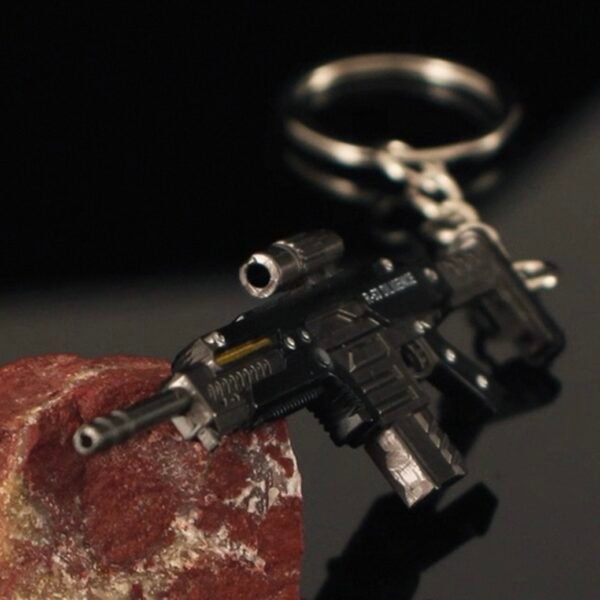 Helldivers 2 Series Mini Gun Model | 9 cm Alloy Metal Weapon Keychain | Collectible Replica Toy