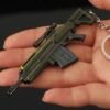 Helldivers 2 Series Mini Gun Model | 9 cm Alloy Metal Weapon Keychain | Collectible Replica Toy