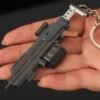 Helldivers 2 Series Mini Gun Model | 9 cm Alloy Metal Weapon Keychain | Collectible Replica Toy