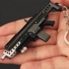 Helldivers 2 Series Mini Gun Model | 9 cm Alloy Metal Weapon Keychain | Collectible Replica Toy