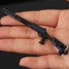 PUBG Series Mini Gun Model | 9 cm Alloy Metal Weapon Keychain | Collectible Replica Toy