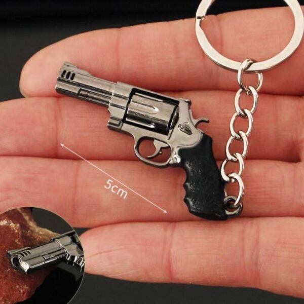 PUBG Series Mini Gun Model | 9 cm Alloy Metal Weapon Keychain | Collectible Replica Toy