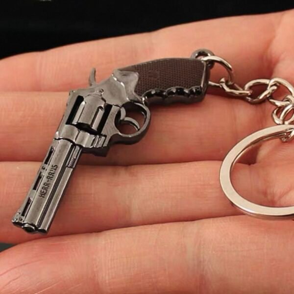 PUBG Series Mini Gun Model | 9 cm Alloy Metal Weapon Keychain | Collectible Replica Toy