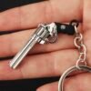 PUBG Series Mini Gun Model | 9 cm Alloy Metal Weapon Keychain | Collectible Replica Toy