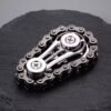 Colorful Chain Gear Fidget Spinner | Metal Stress Relief Toy | Black Tech Mechanical Gadget