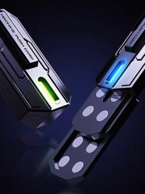 EDC Pulse Push Coin Fidget Toy | Metal Mechanical Slider | Black Tech Stress Relief Gadget