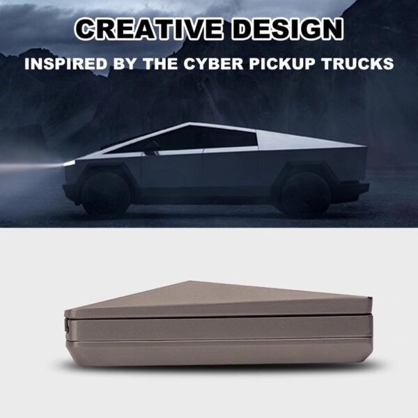 EDC Stainless Steel Cyber Pickup Metal Push Slider | Mechanical Stress Relief Fidget Toy for Adults