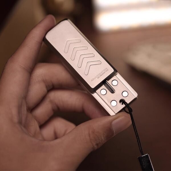 EDC Stainless Steel Cyber Pickup Metal Push Slider | Mechanical Stress Relief Fidget Toy for Adults