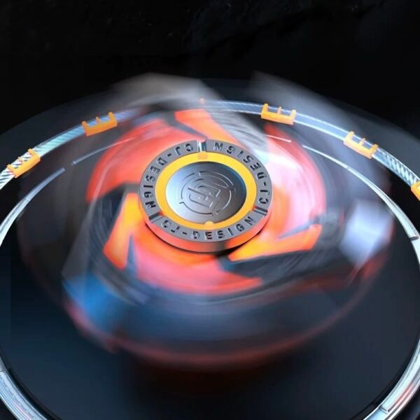 Luminous EDC Metal Fidget Spinner | Premium Alloy Stress Relief Toy | Innovative DIY Glow Strip Design