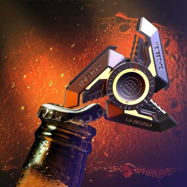 Luminous EDC Metal Fidget Spinner | Premium Alloy Stress Relief Toy | Innovative DIY Glow Strip Design